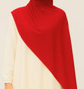 Red Cotton Jersey Hijab
