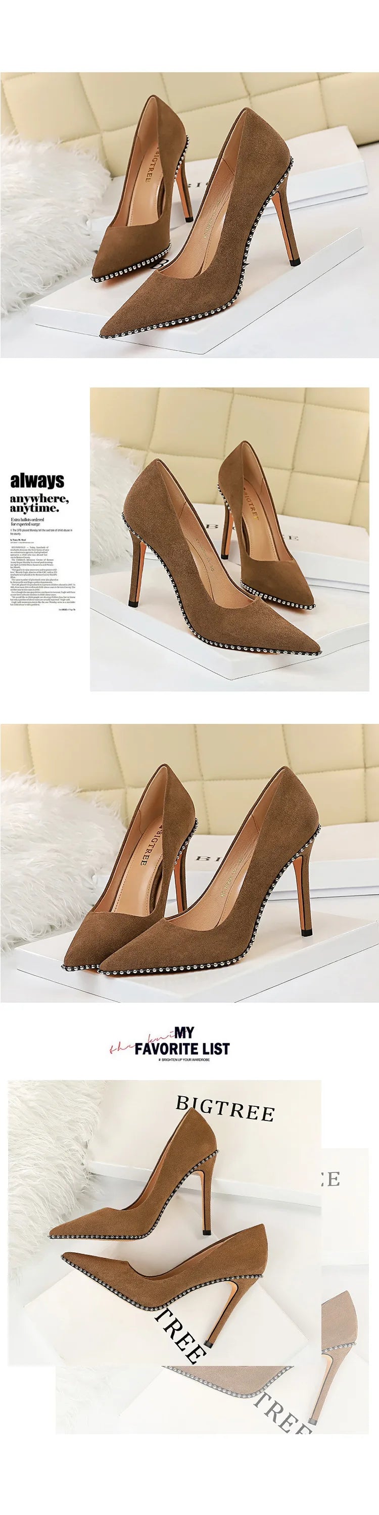 Black Beaded Stiletto Heels