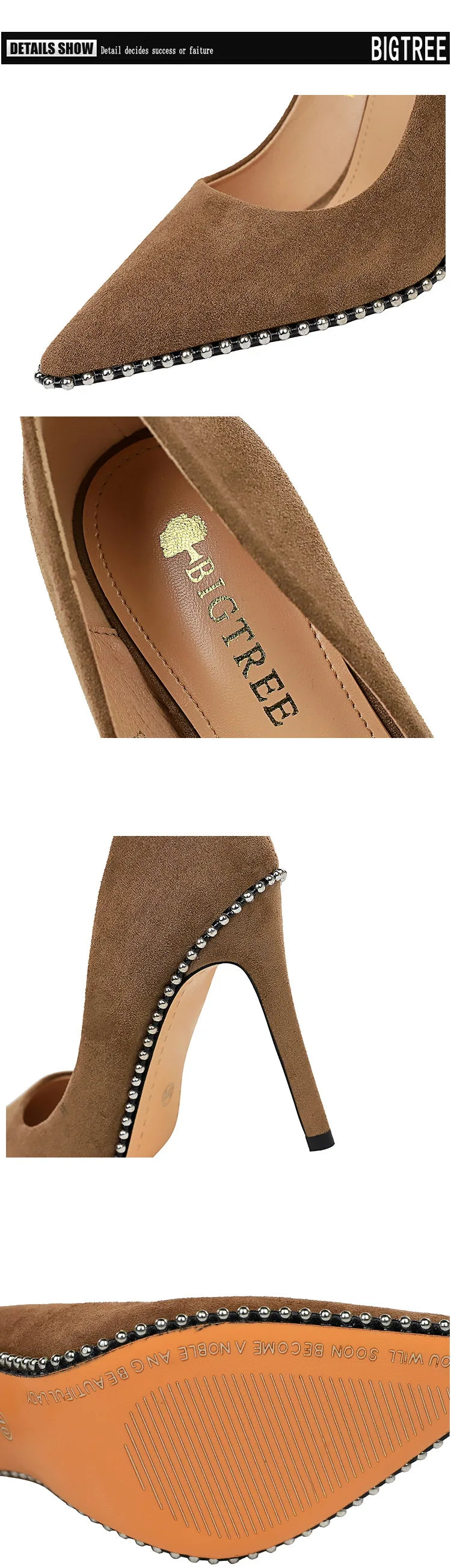 Black Beaded Stiletto Heels