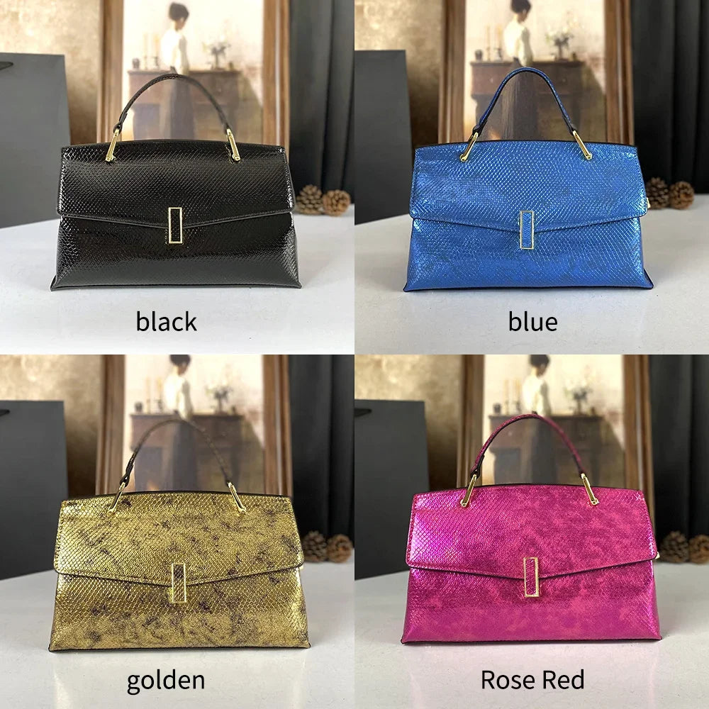 High End Fashion European and American Women's Bag, Large Capacity Hand-Held Crossbody Bag, Temperament Light Luxury Women's Bag