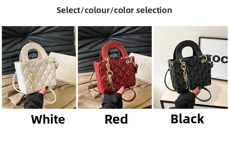 Diamond-Quilted Crossbody Bag