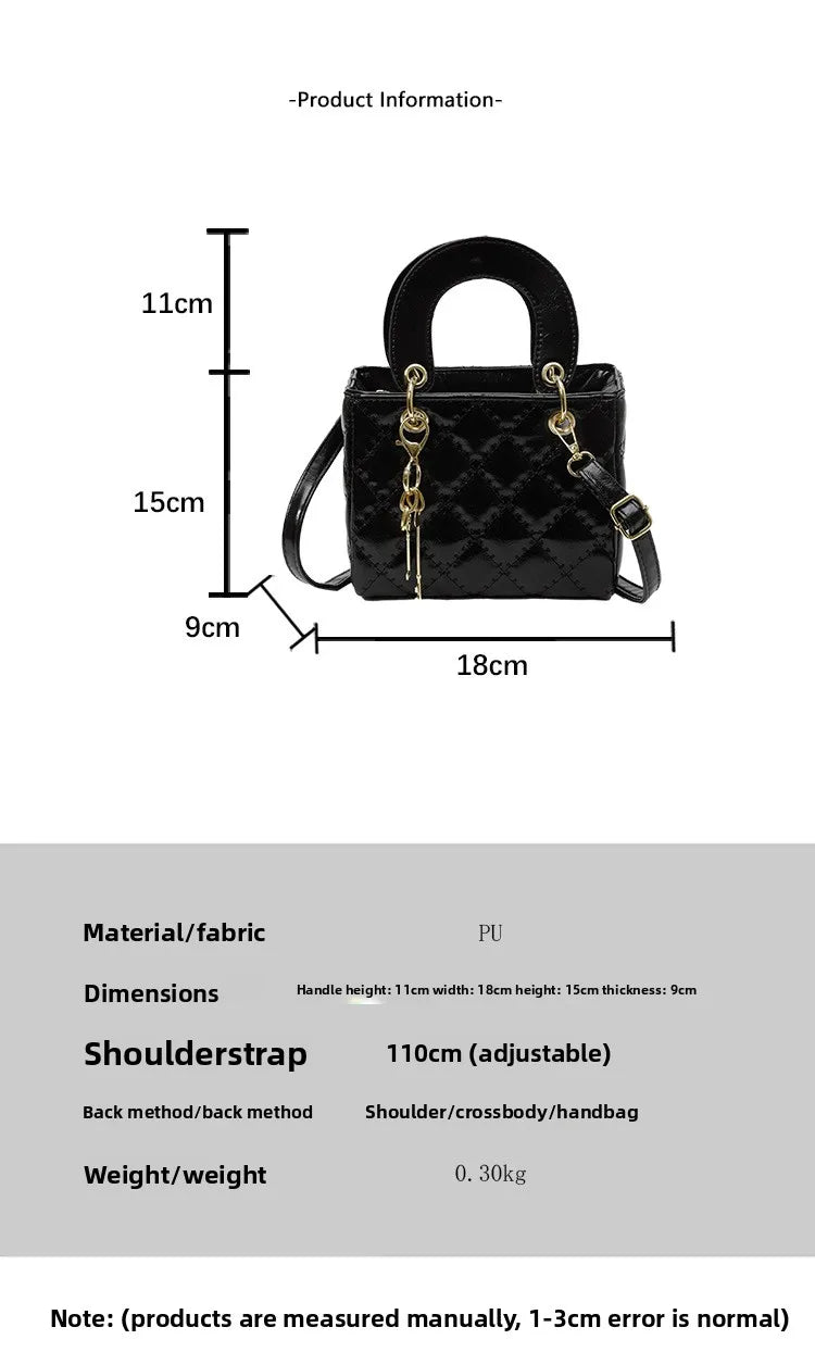 Diamond-Quilted Crossbody Bag