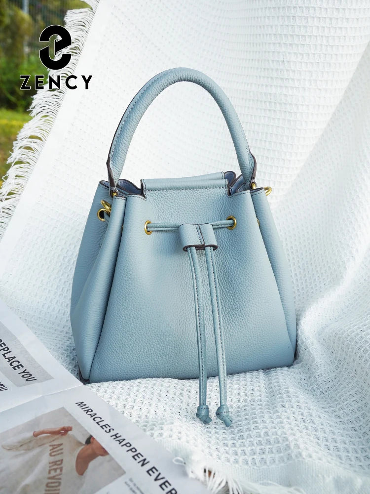 Zency Leather Bucket Bag