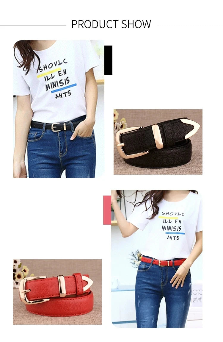 White Pin-Buckle Belt