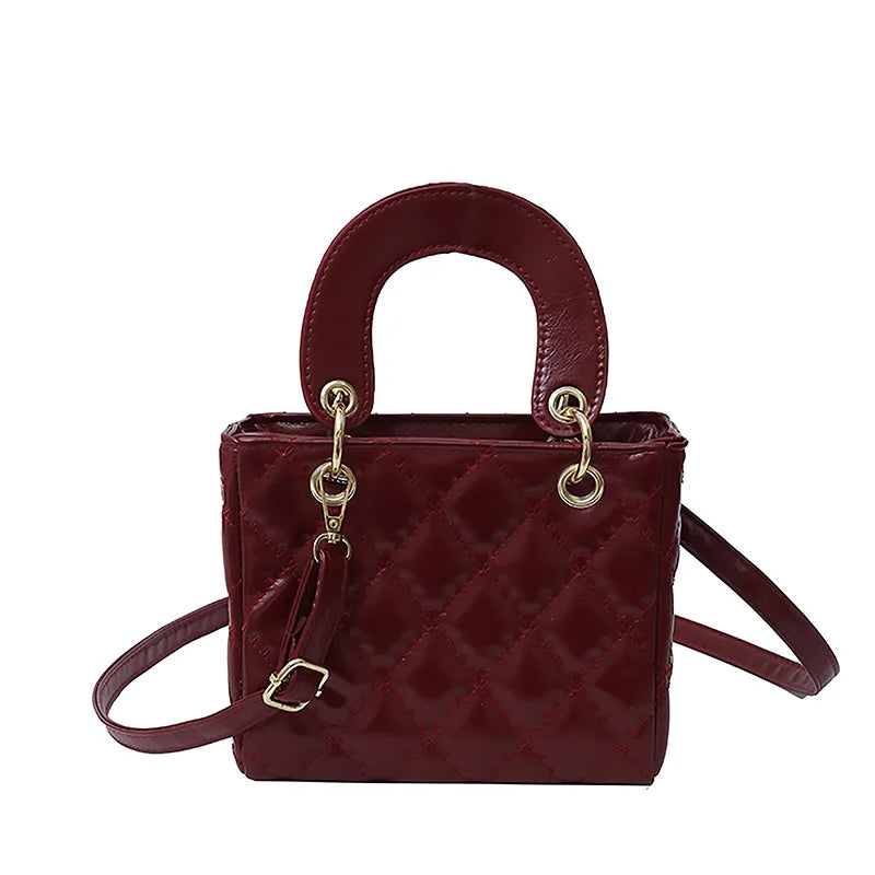 Diamond-Quilted Crossbody Bag
