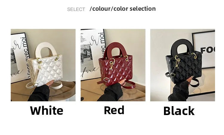Diamond-Quilted Crossbody Bag