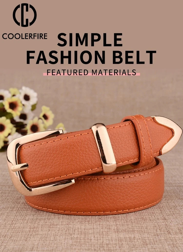 White Pin-Buckle Belt