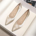 Pointed-Toe Low-Heel Flats