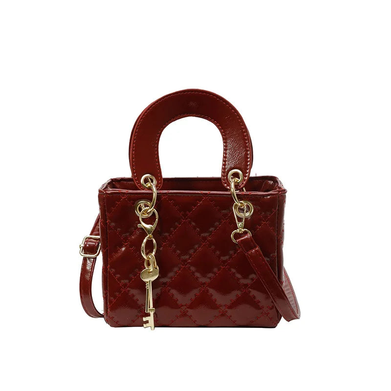 Diamond-Quilted Crossbody Bag