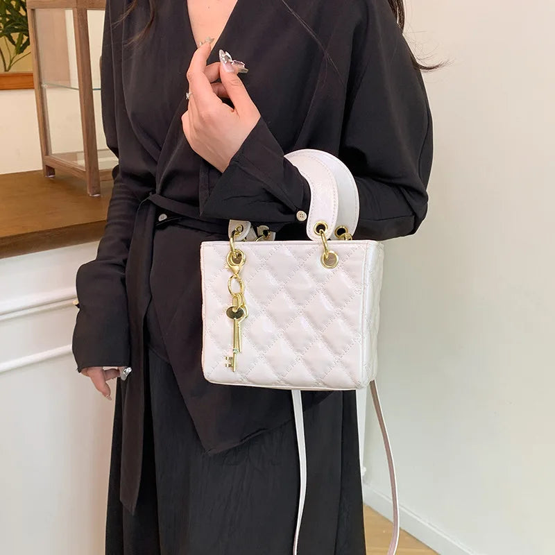 Diamond-Quilted Crossbody Bag