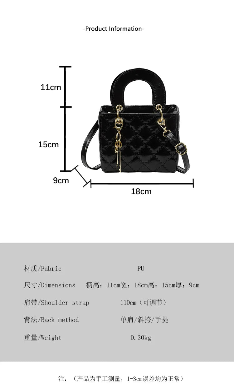 Diamond-Quilted Crossbody Bag