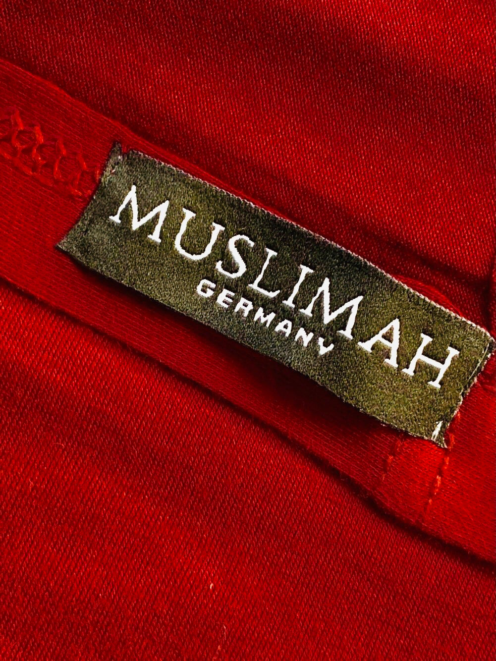 Rot Baumwoll Hijab